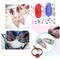 4500pcs+ Flatback Glass Hotfix Iron On Rhinestones Crystal for DIY Making with 1 Tweezer & 1 Picking Pen for Shoe, Cloth, Face Art, Bag, Manicure(3-Sizes,6-Colors, Multi-Color Series#1)